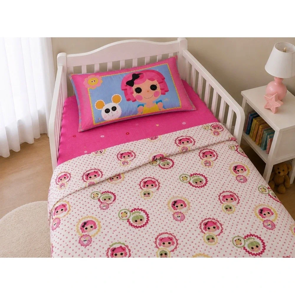 Lalaloopsy Vintage Toddler Bedding Set Comforter Sheets Reversible Pillowcase